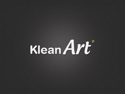 Kleanart branding clean green identity logo