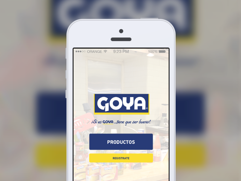 Main Screen - Goya RD App design mobile app ui ux