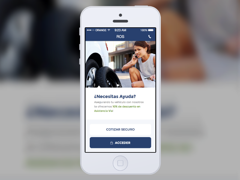 Insurance Mobile App - Home