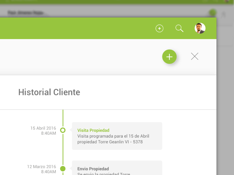 Client Profile - Plusval 2.0 client made with invision profile realestate ui ux