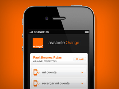 Orange App design iphone mobile orange ui ux