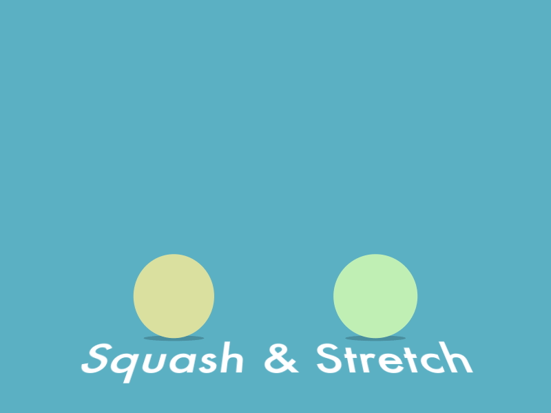 12 Principles of Animation - Squash and Stretch 12 principles after effects animation ball bounce mograph motion graphics squash stretch