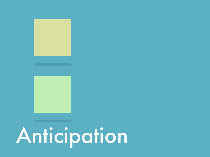 12 Principles of Animation - Anticipation 12 principles after effects animation anticipation motion graphics square
