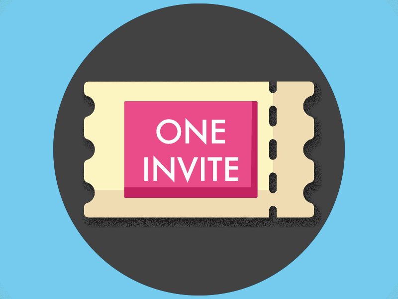Invite Giveaway! animation competition draft dribbble invite mograph motion design motion graphics
