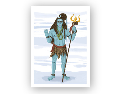 Lord Shiva graphic design illustration ui user interface yellowslice