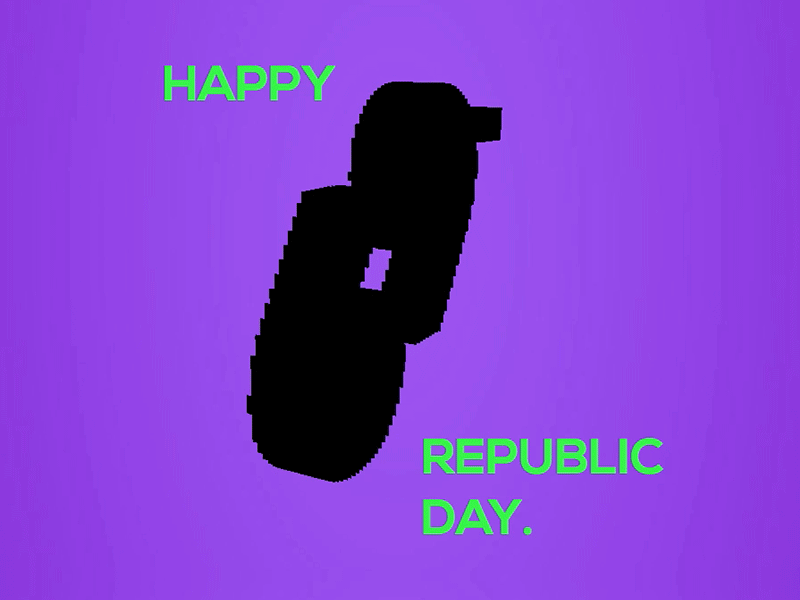 Republic day Typography 3d digital experimental india republic day typography webgl