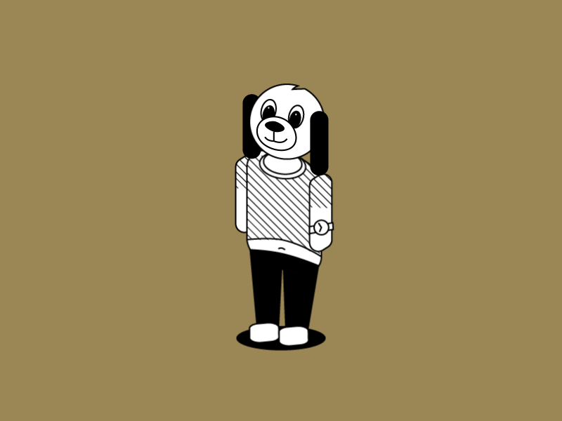 Cool Dog animation dog illustration vector