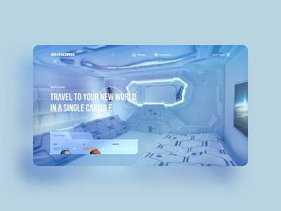 AHAORA Space Travel design earth experience interface mars space tourism tourist tours travel ui ux world