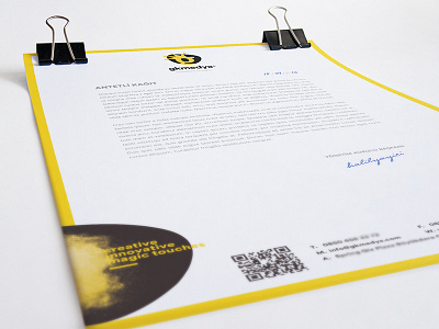 GK MEDYA agency branding digital identity letterhead media print