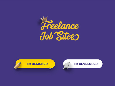 Freelance Job Sites button design designer developer development freelance icon jobs logo sites web