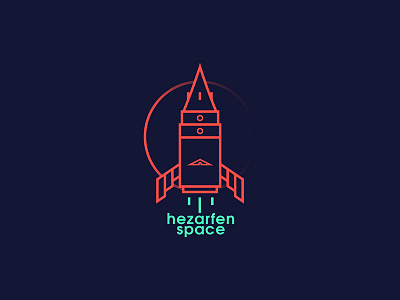 Hezarfen Space branding corporate design galata hezarfen iconography istanbul logo rocket space tower turkey