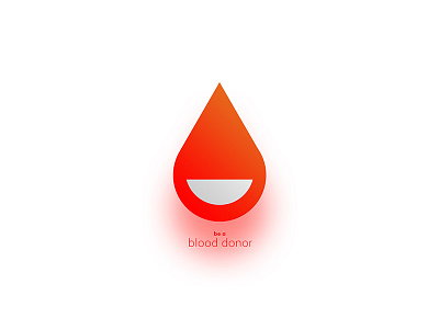 Be a blood donor blood challenge circle design donor logo power shape square