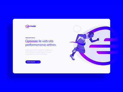 Hero : GK Optimize design experience interface isometric optimization ui user ux web