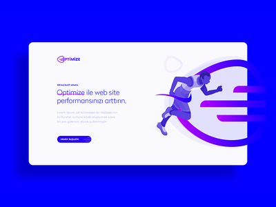 Hero : GK Optimize design experience interface isometric optimization ui user ux web