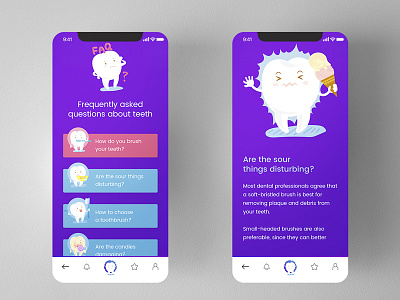 FAQ : Faqqqle Mobile App app dentist design experience interface iphonex mobile teeth ui user ux