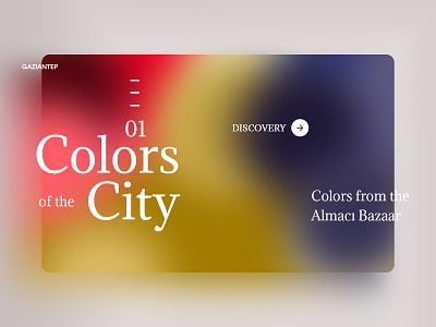 Colors of the City city color design experience interface landing design landing page typography ui ux web