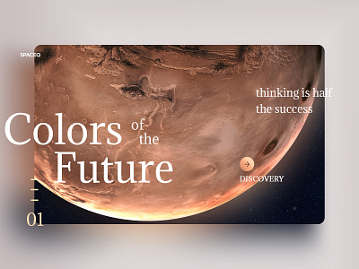 Colors of the Future color design experience future interface mars palette typography ui ux web