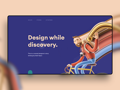 Design While Discovery. 🚴‍♂️ design experience illustration interface pixel stretch typography ui ux web