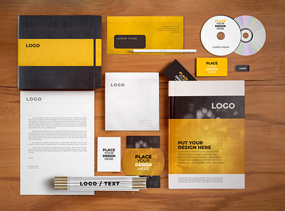 Corporate Identity Mockup branding graphic design illustration mockup visual identity