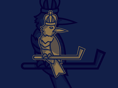 Kingfishers Hockey Club bird gold graphic design hockey king kingfisher logo
