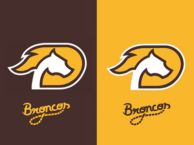 Denver Broncos broncos denver denver broncos brown and gold design contest football logo national football league nfl