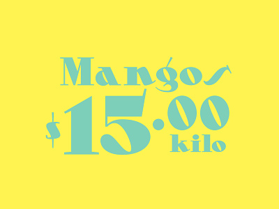 Mangos typeface typography
