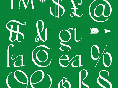 Studholme Glyphs type typeface design typography