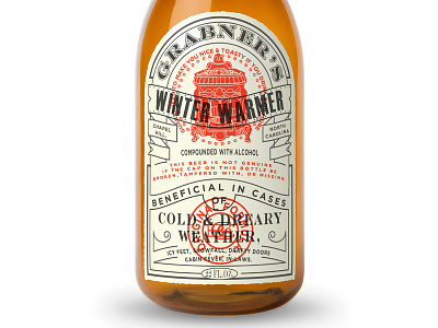 "Guaranteed to make you nice and toasty." beer brewery label packaging winter