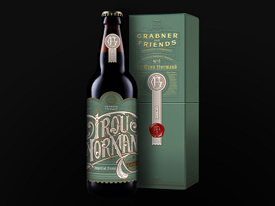 Fancy-Schmancy Beer beer calvados custom lettering packaging typography