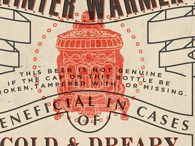 Cold & Dreary apothecary beer label medicine vintage