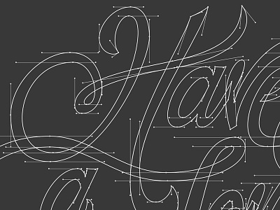 Bezier madness bezier lettering script type