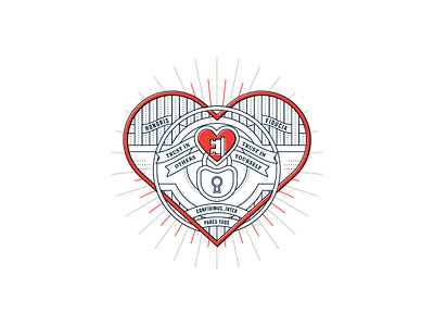 The Ace of Hearts ace chicago design heart illustration key playing cards soulsight type