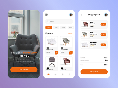 Modern Furniture App UI