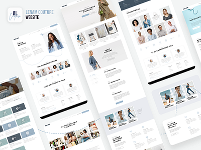 Agence Lénam Couture Website fashion ui design ux design website xd