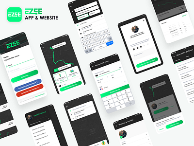 Ezee App & Website backoffice mobile app ui design ux design xd