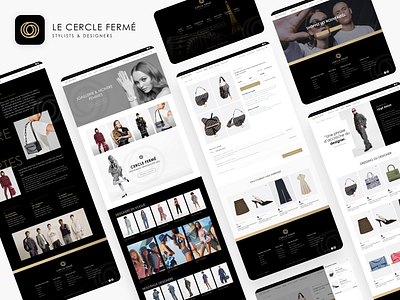 Cercle Fermé Website eshop fashion uidesign ux design website xd