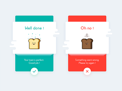 Success / Error Concept design error success ui