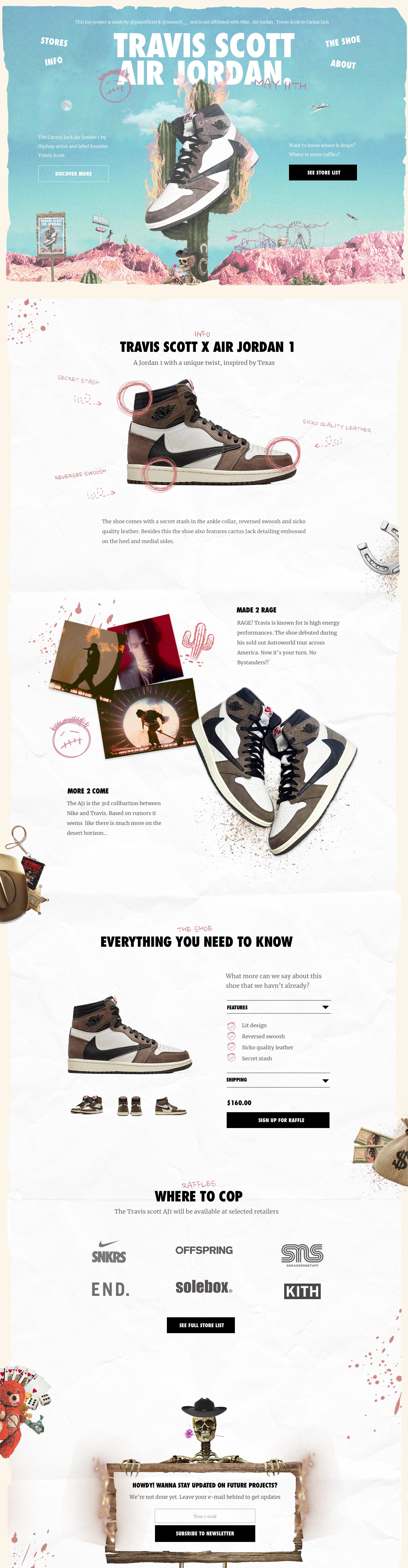 aj1 travis scott website