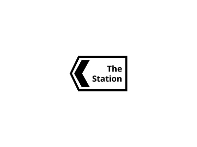 The Station Logo arrow baghdad branding coworking coworking space design icon iraq logo space station tech