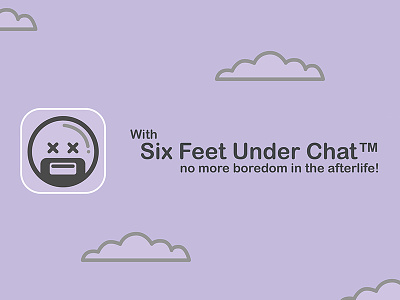 6 Feet Under Chat android app chat dead design feet halloween icon illustration mobile six under