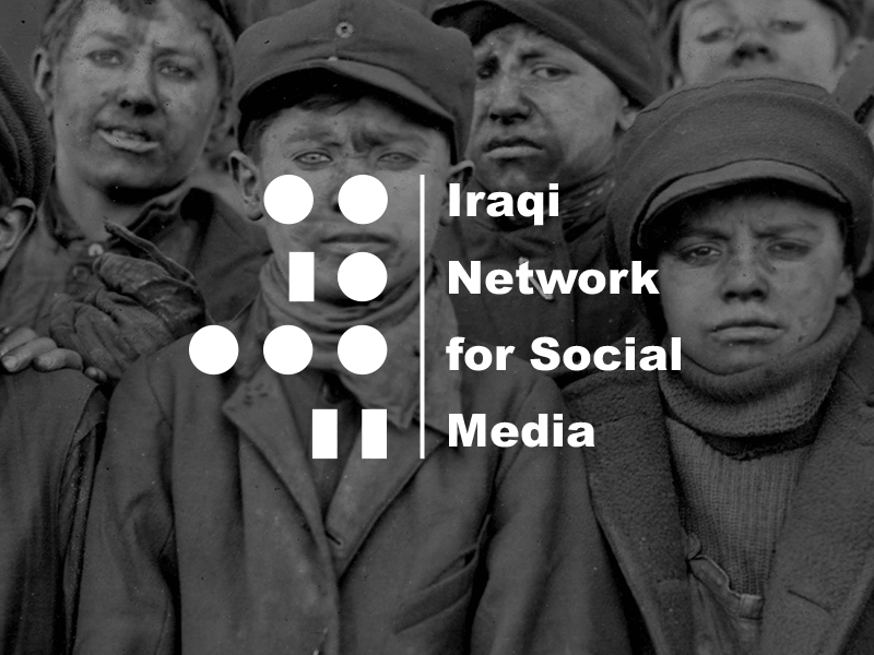 INSM (Iraqi Network for Social Media Visual identity) identity iraq iraqi journalism logo media network social visual