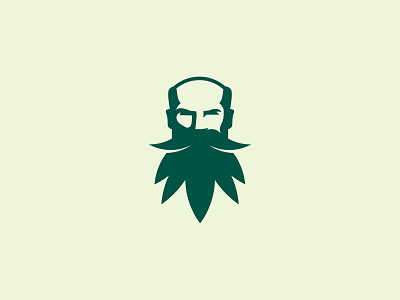 Cannabis logo - Leaf + Man