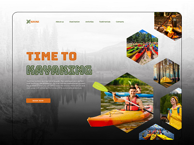 Kayaking ui ux web design