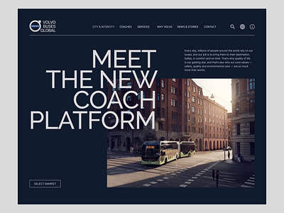 Volvo Buses design ui ux web web design
