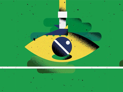 The World Cup 2014 ball brazil eye football illustration pitch soccer theworldcup theworldcup2014 worldcup worldcup2014