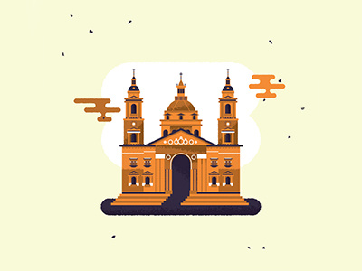 Best of Budapest: St Stephen's Basilica basilica budapest flat design hungary illustration st stephens st stephens basilica szentistván bazilika vector vector art