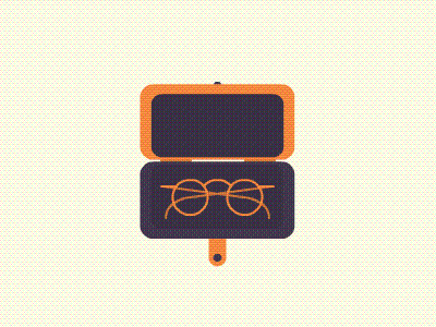 Essentials - The Glasses case essentials glasses icon illustration open specs spectacles the essentials ui vector vector illustration
