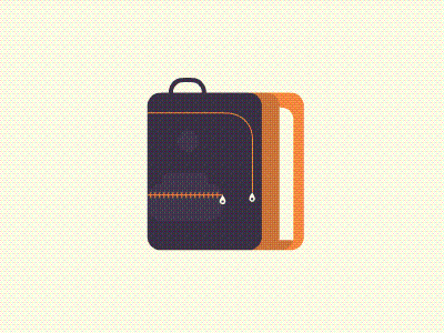 Essentials - The Backpack backpack bag carry graphic icon illustration rucksack vector vector illustration