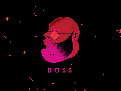 Happy Birthday Rick Ross beard boss hip hop illustration pink portrait rap rick ross sunglasses vector
