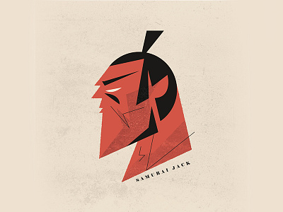 Samurai Jack - "Samurai Jack" homage illustration jack minimal illustration retro samurai samurai jack